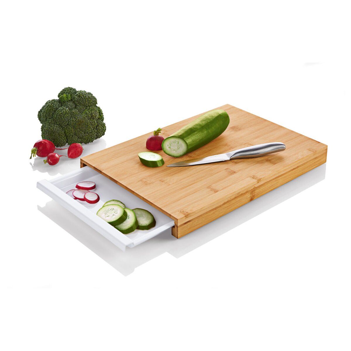 Schneidebrett mit Tropfwanne