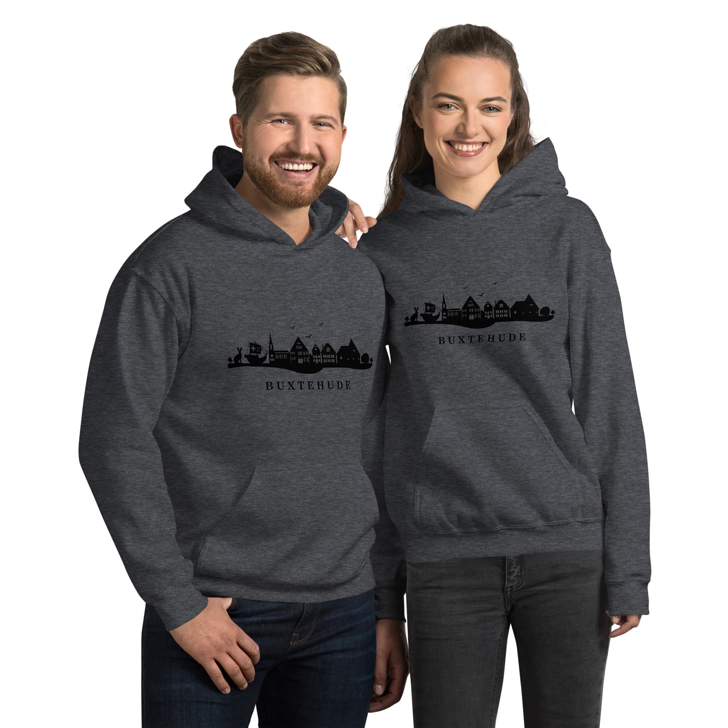 Buxtehude ohne Subtext: Unisex-Kapuzenpullover