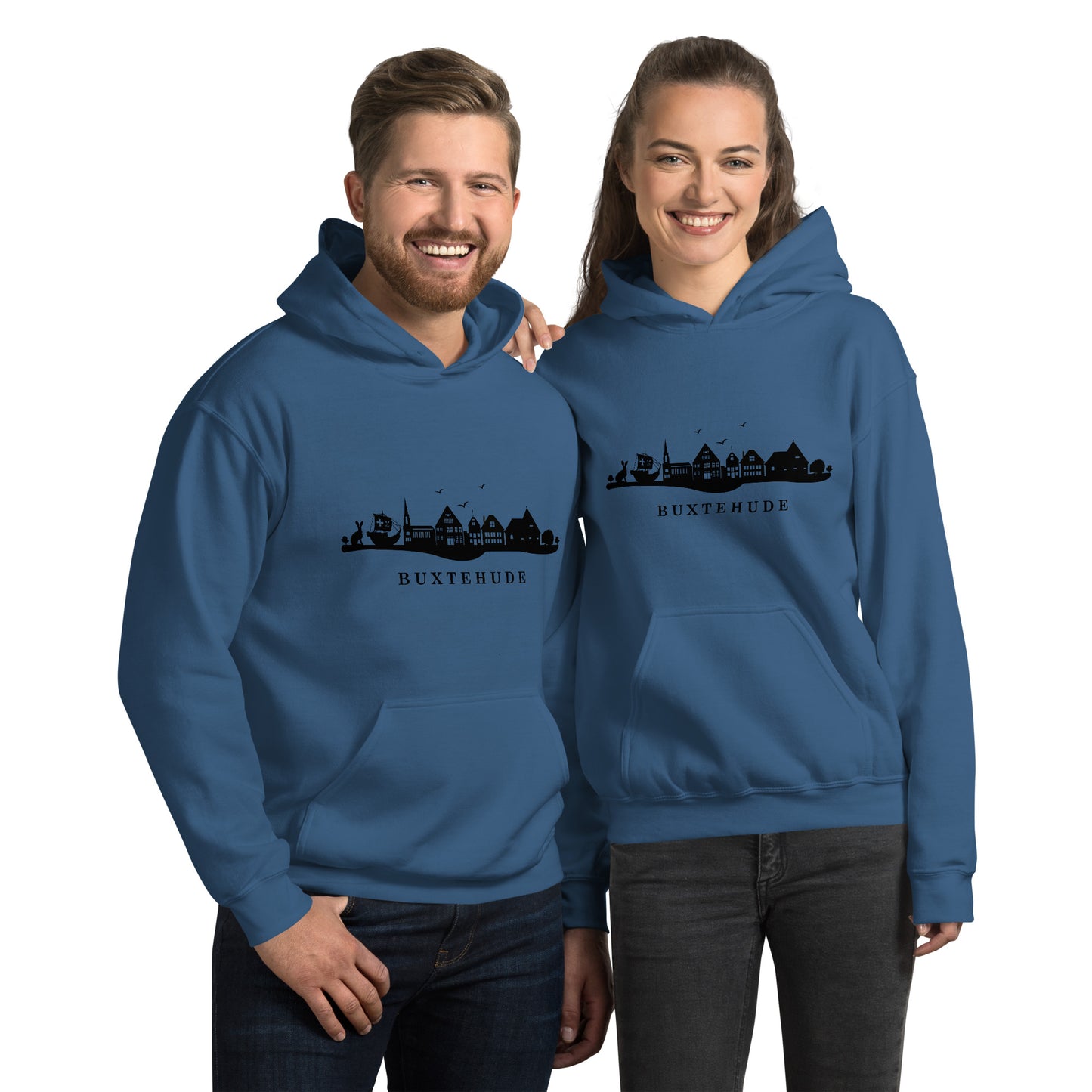 Buxtehude ohne Subtext: Unisex-Kapuzenpullover