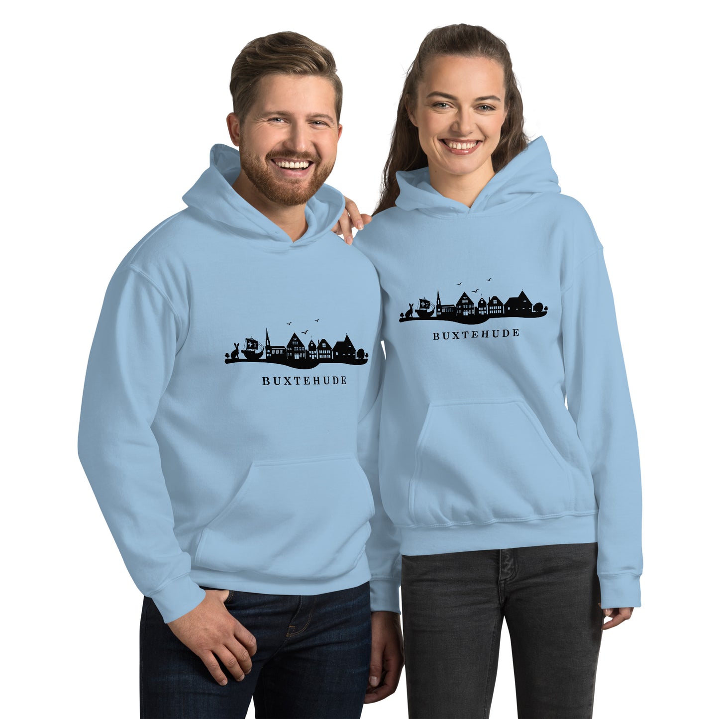 Buxtehude ohne Subtext: Unisex-Kapuzenpullover