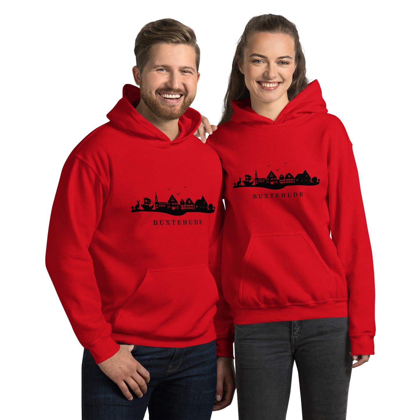 Buxtehude ohne Subtext: Unisex-Kapuzenpullover