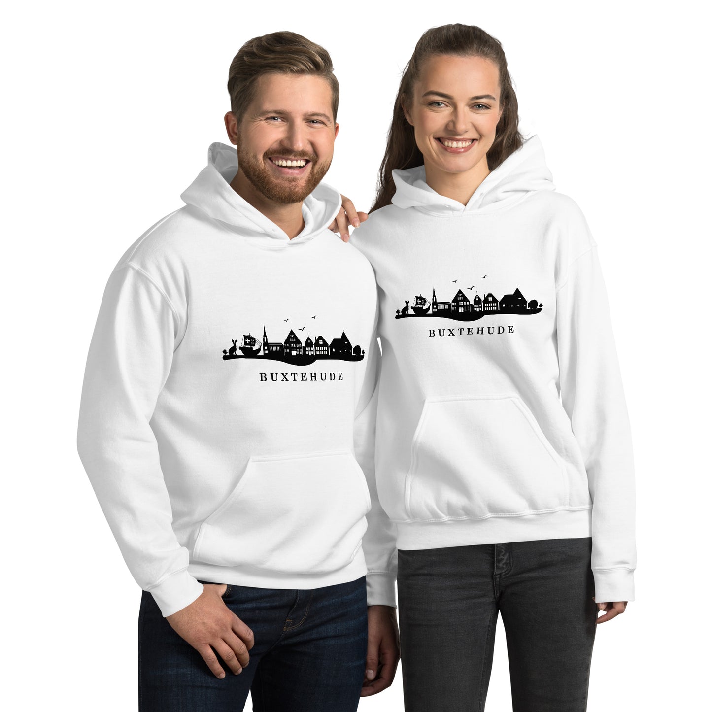 Buxtehude ohne Subtext: Unisex-Kapuzenpullover