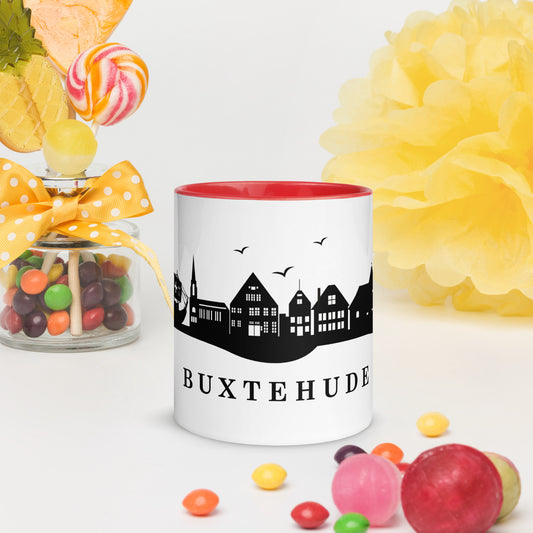 Buxtehude ohne Subtext: Tasse mit farbiger Innenseite