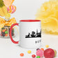 Buxtehude ohne Subtext: Tasse mit farbiger Innenseite